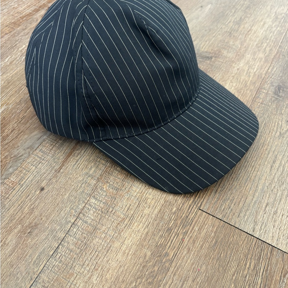 Jean Paul Gaultier Pinstripe Baseball Cap
